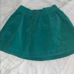 Corduroy Green Unique Girls Skirt 4T